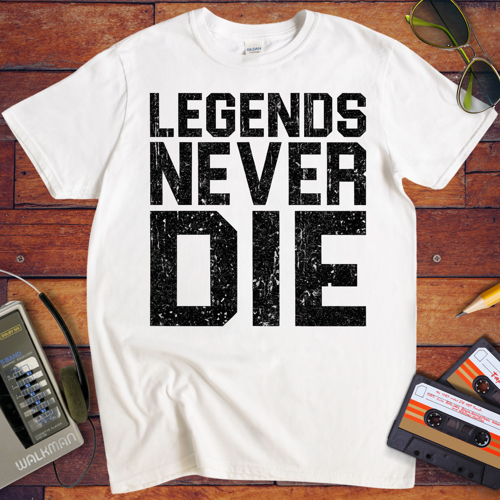 ' Old Legends Never Die ' Funny T-Shirt