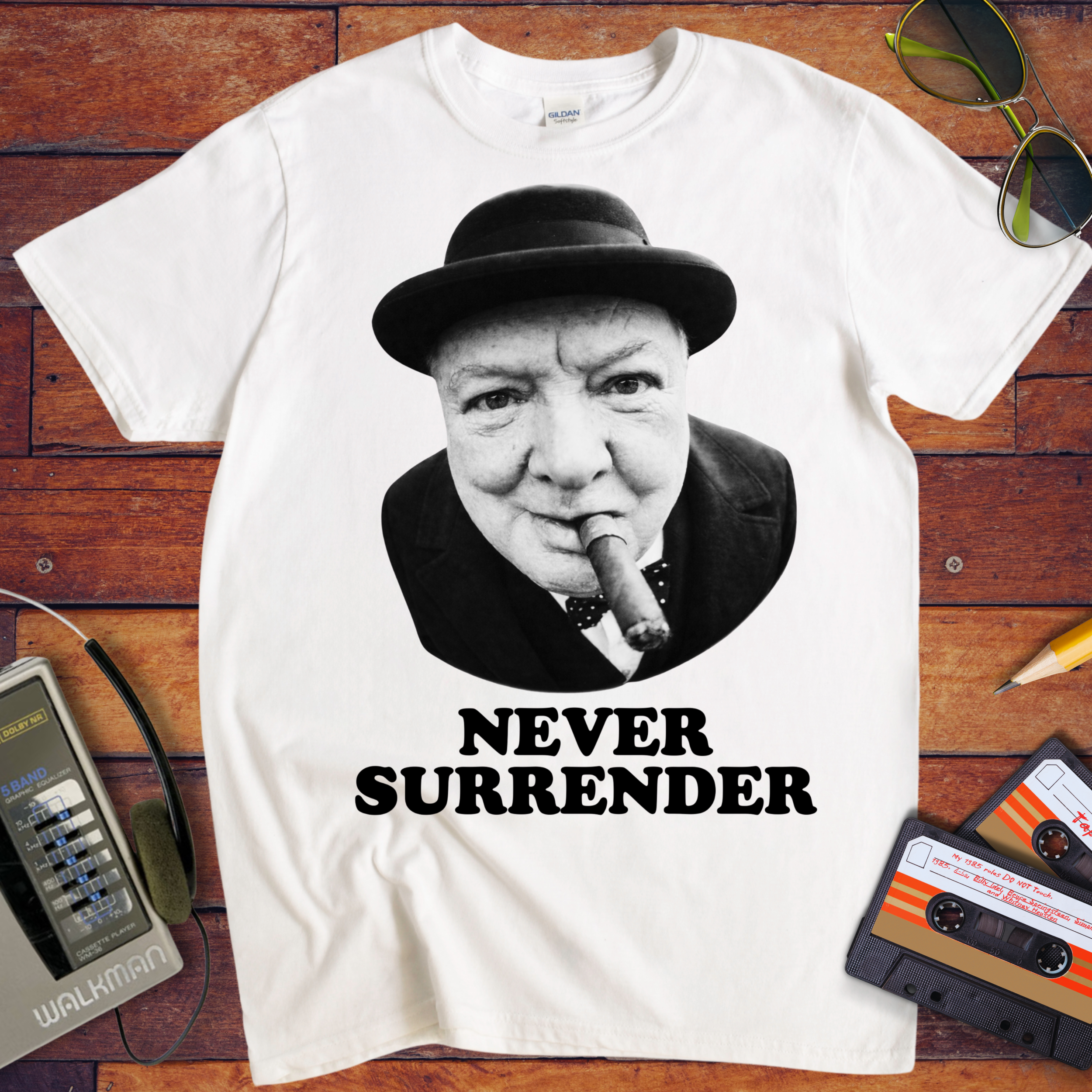 'Never Surrender'  Funny T-Shirt