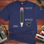 'Delete refresh print' Funny T-Shirt