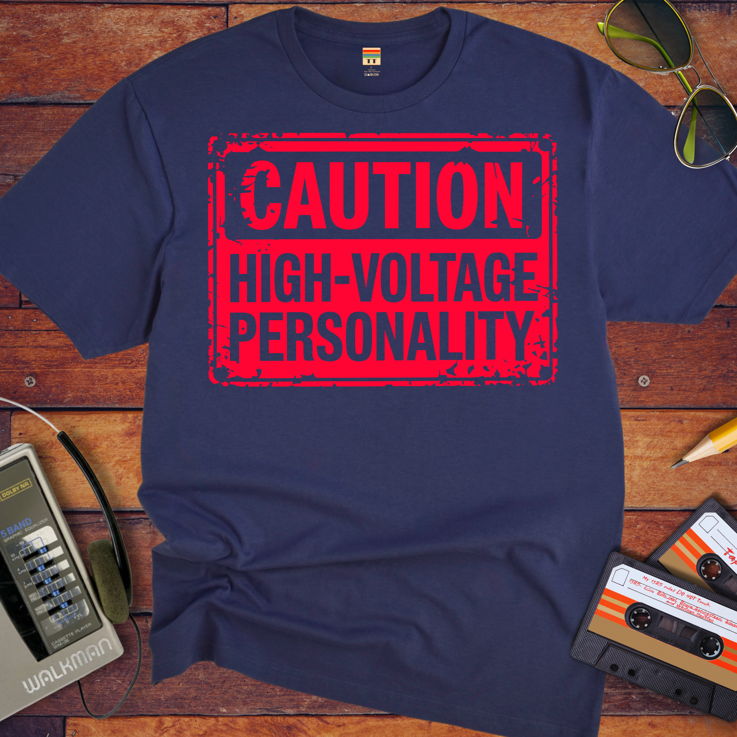 "Caution, highly volatile personality'" T-Shirt
