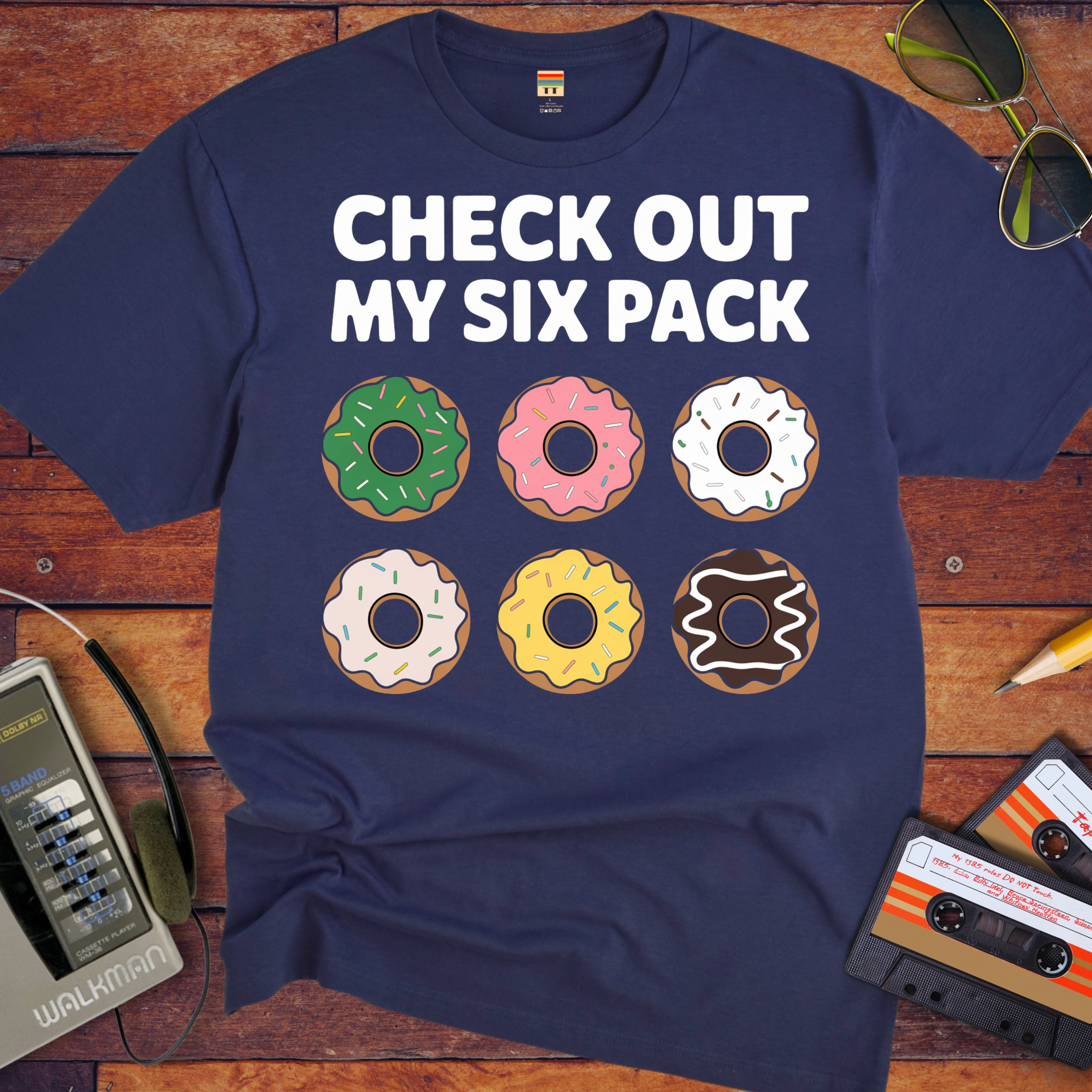 "Check out my six pack" Funny T-Shirt