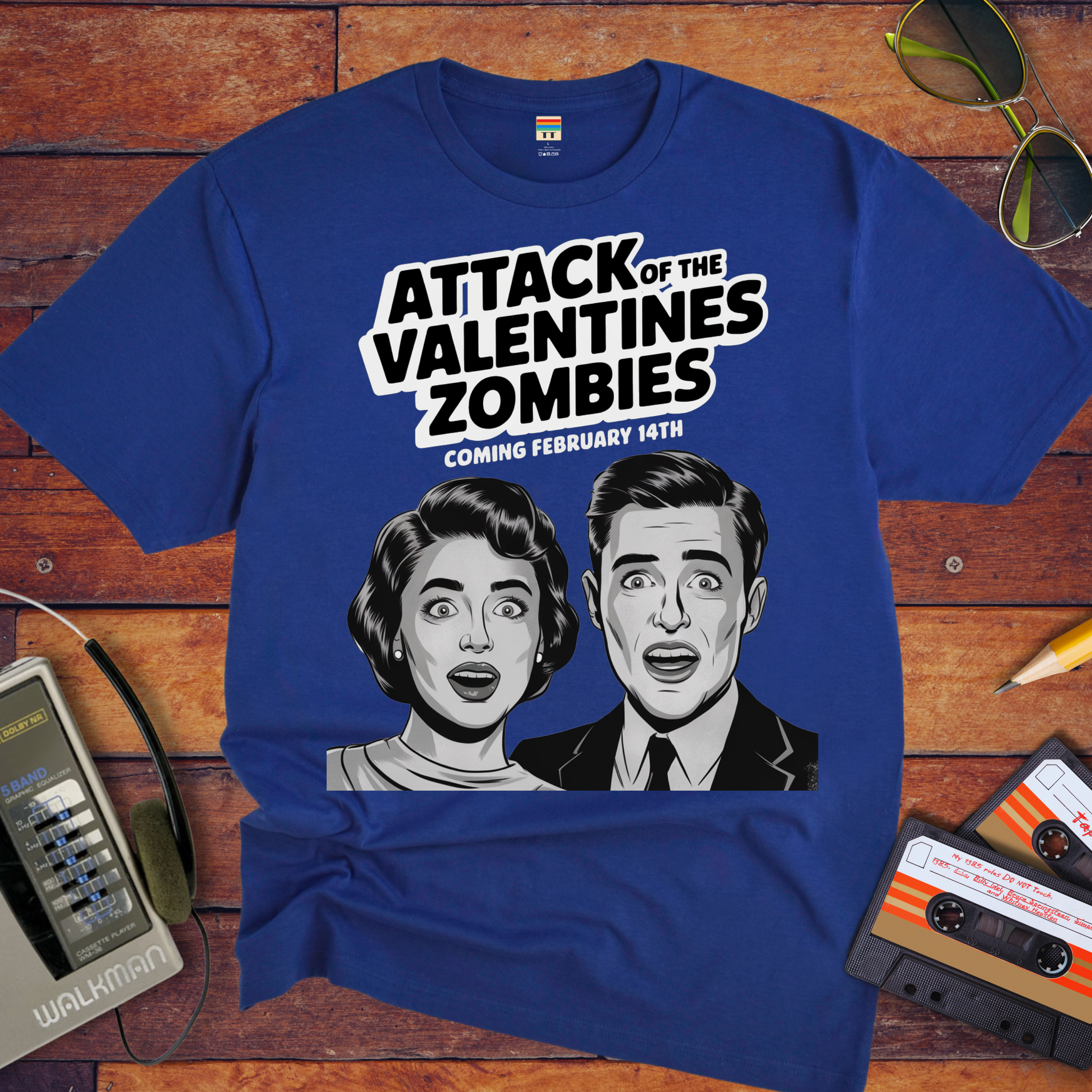 'Attack of the Valentine's Day zombies' Funny T-Shirt