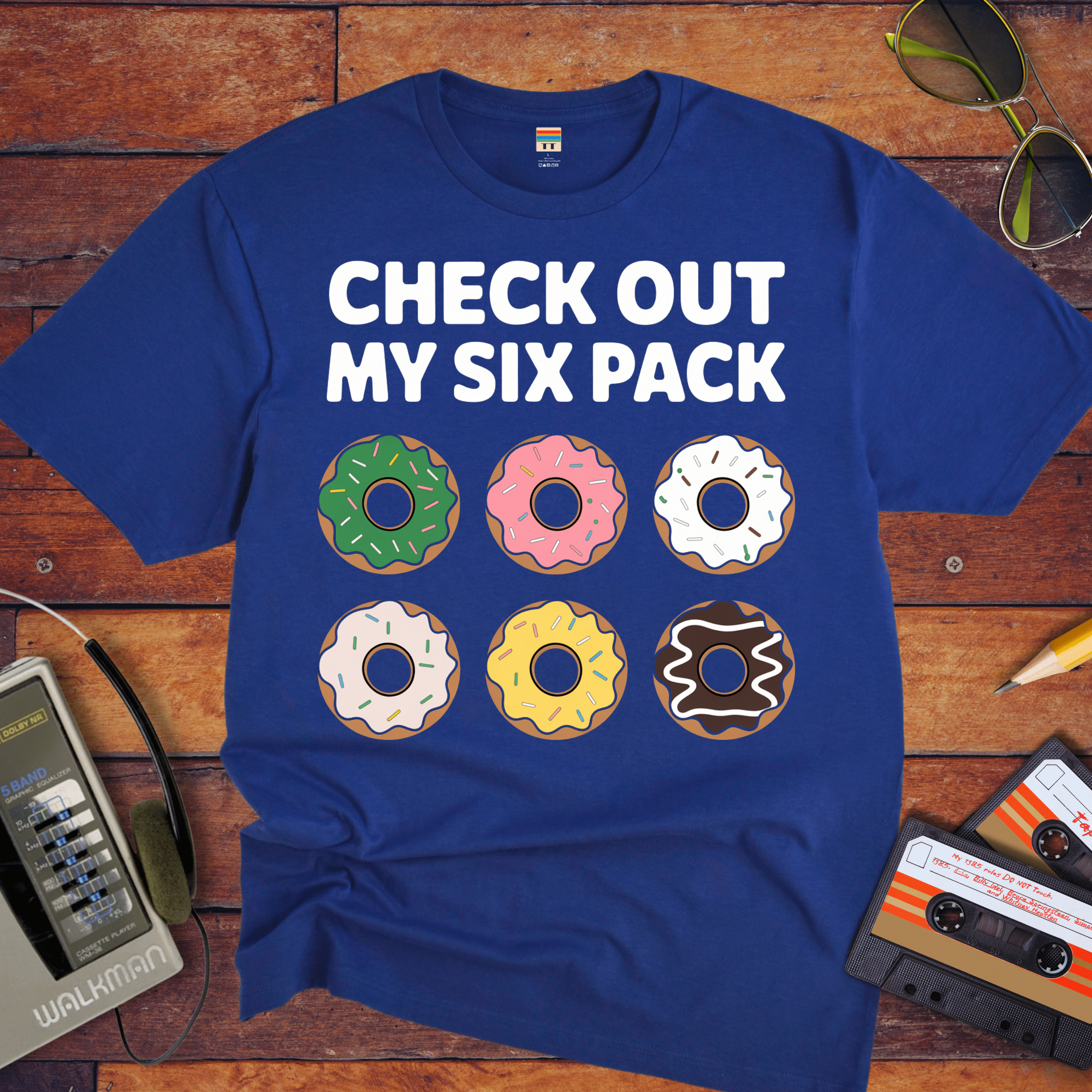 "Check out my six pack" Funny T-Shirt