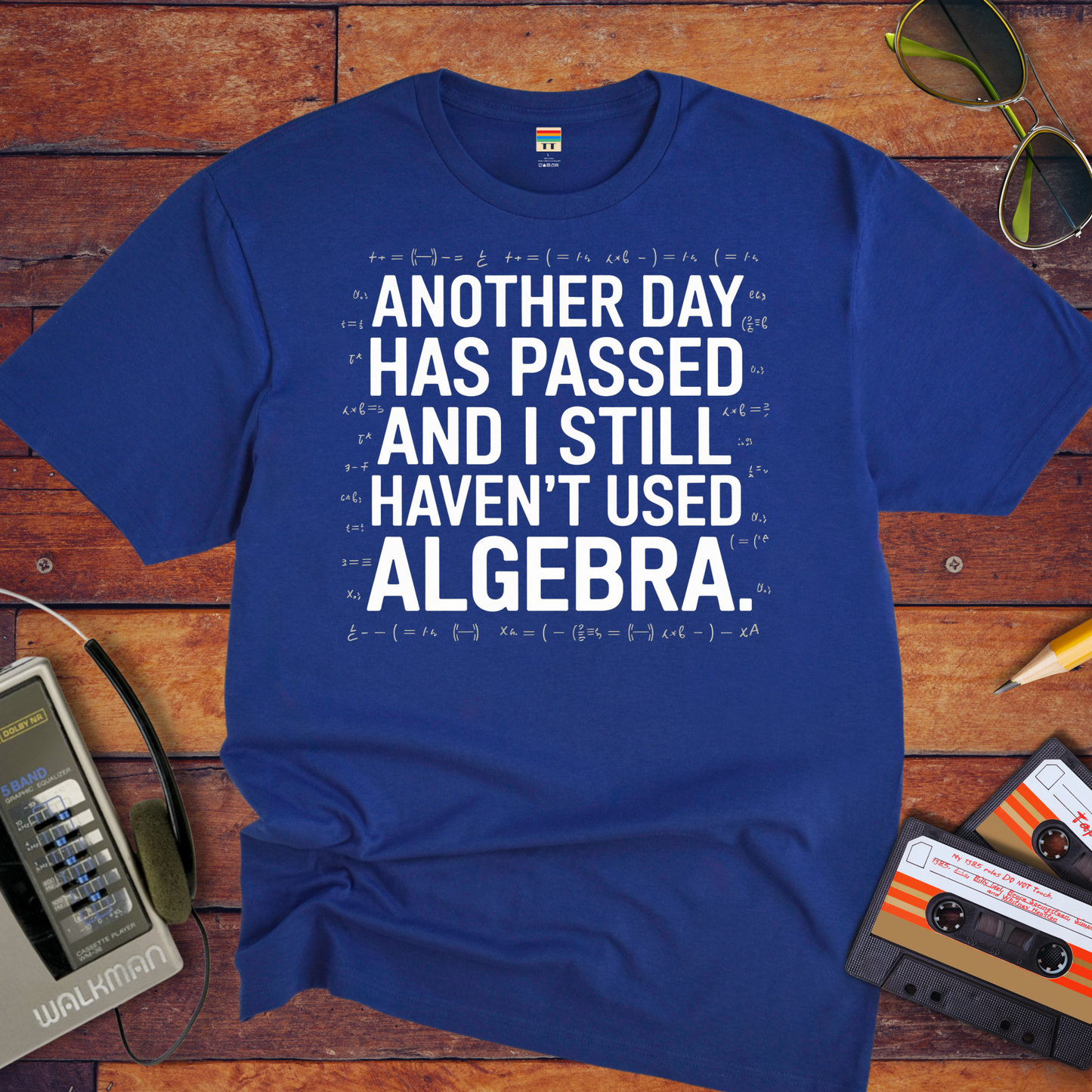 "Another days past that I still haven't used algebra" T-Shirt