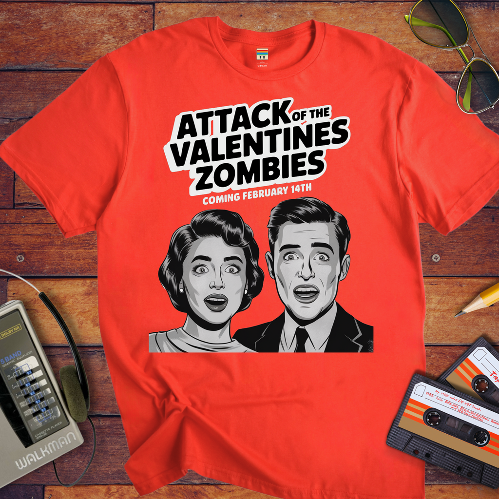 'Attack of the Valentine's Day zombies' Funny T-Shirt