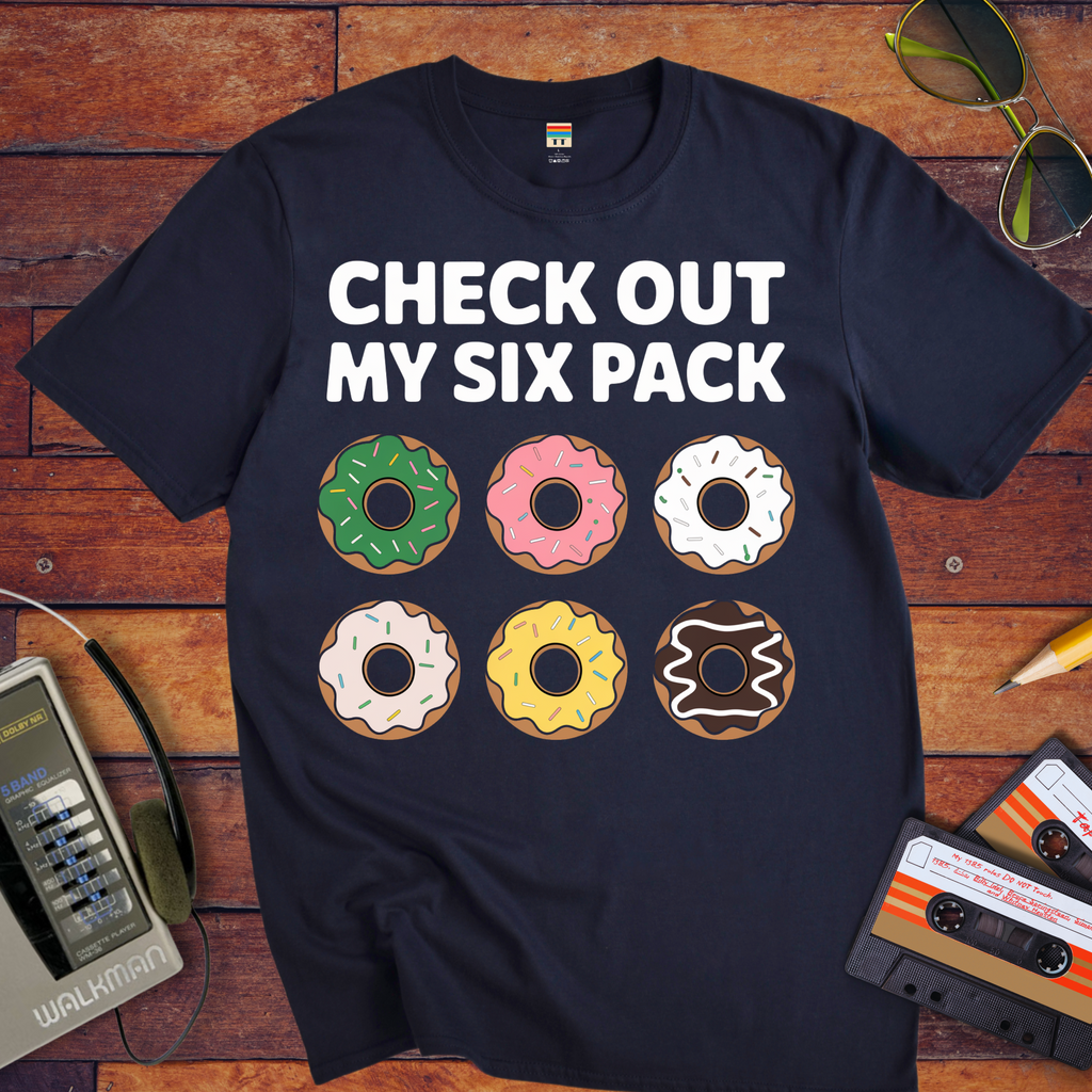"Check out my six pack" Funny T-Shirt