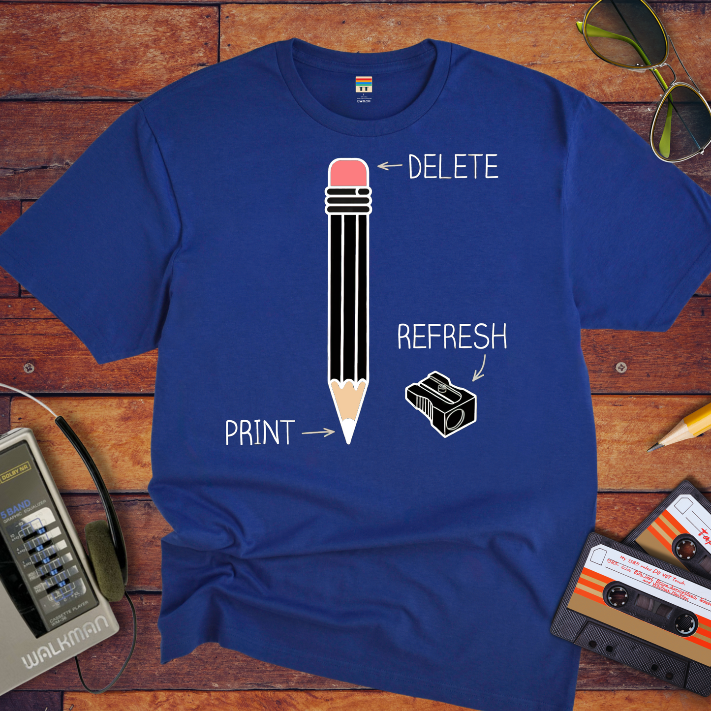 'Delete refresh print' Funny T-Shirt