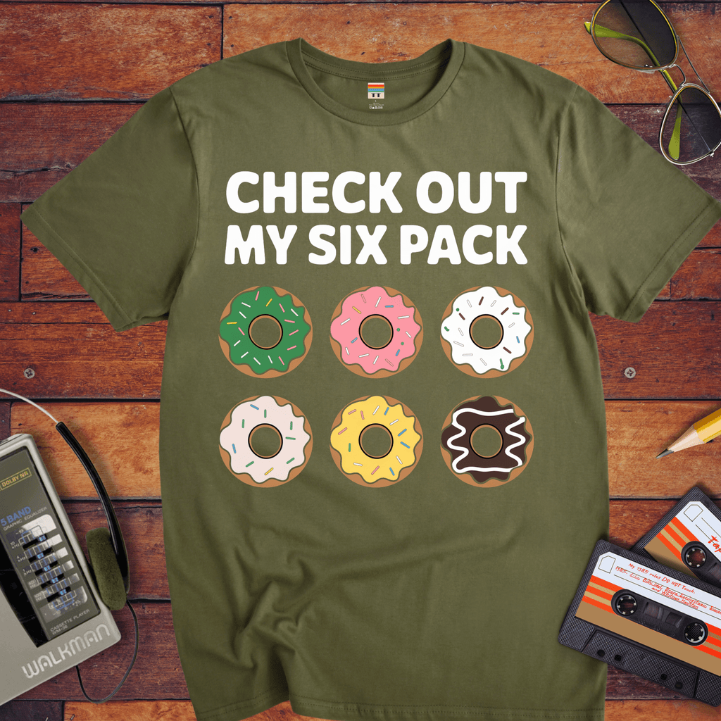 "Check out my six pack" Funny T-Shirt