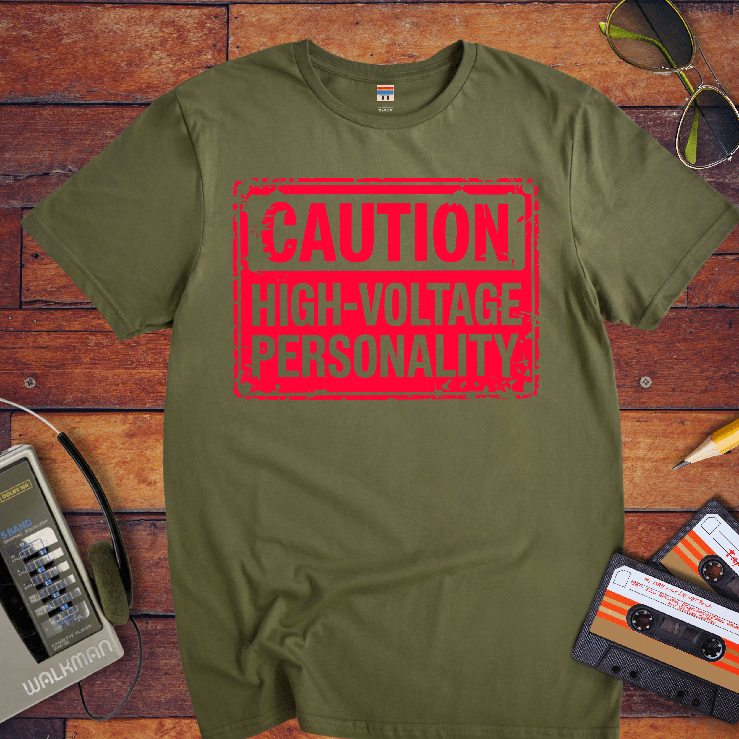"Caution, highly volatile personality'" T-Shirt
