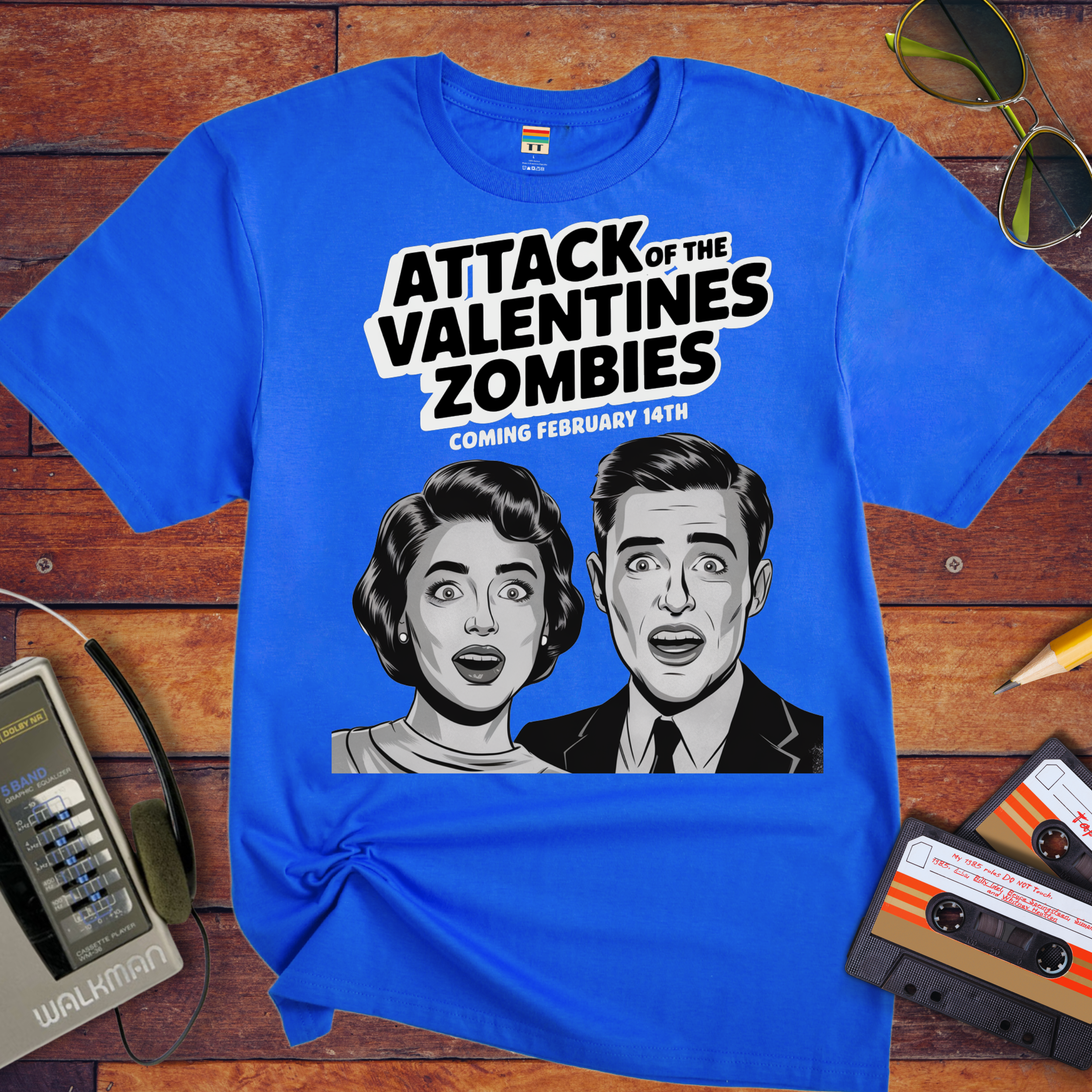 'Attack of the Valentine's Day zombies' Funny T-Shirt