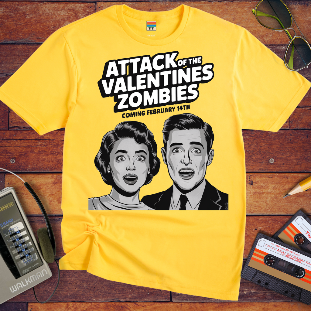 'Attack of the Valentine's Day zombies' Funny T-Shirt