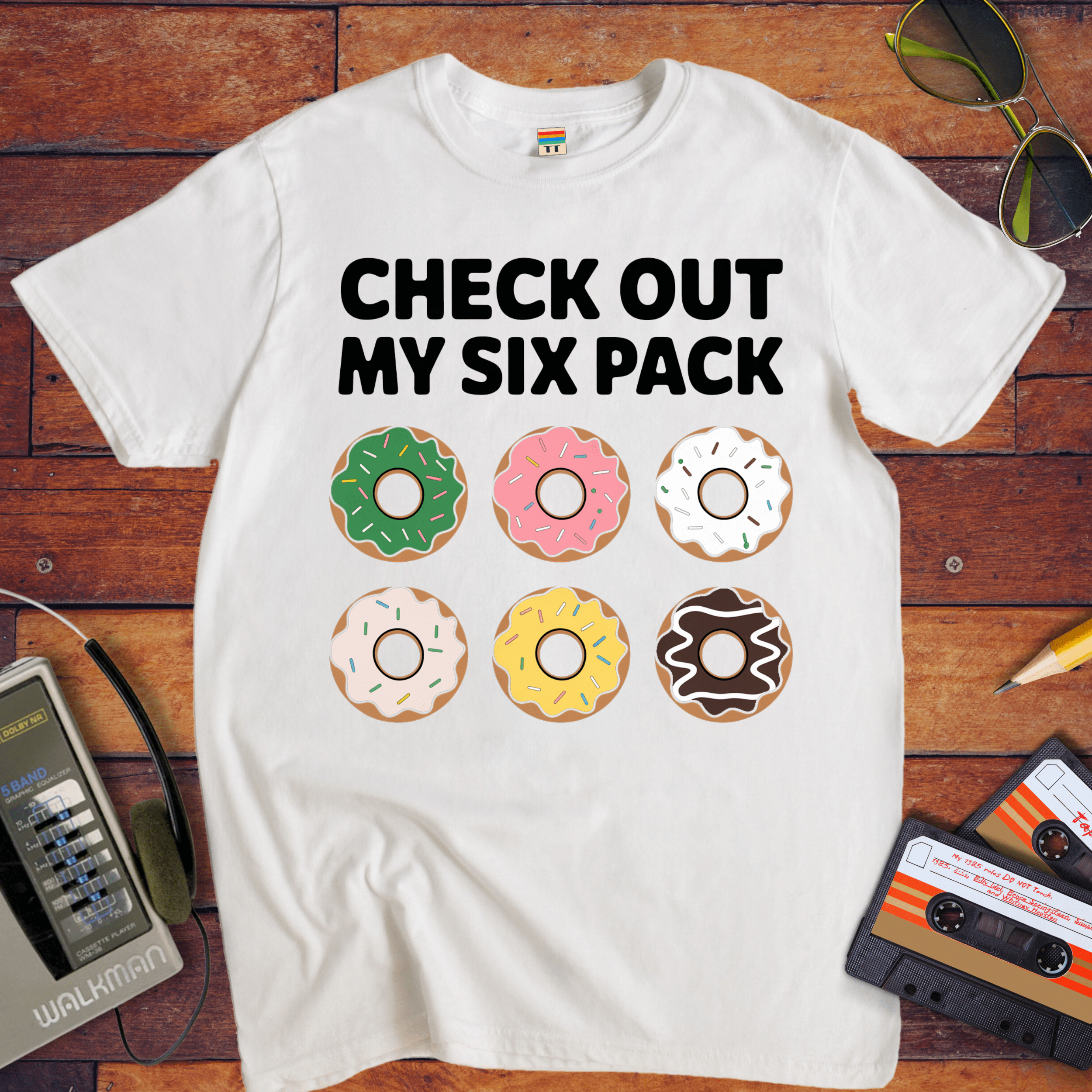 "Check out my six pack" Funny T-Shirt