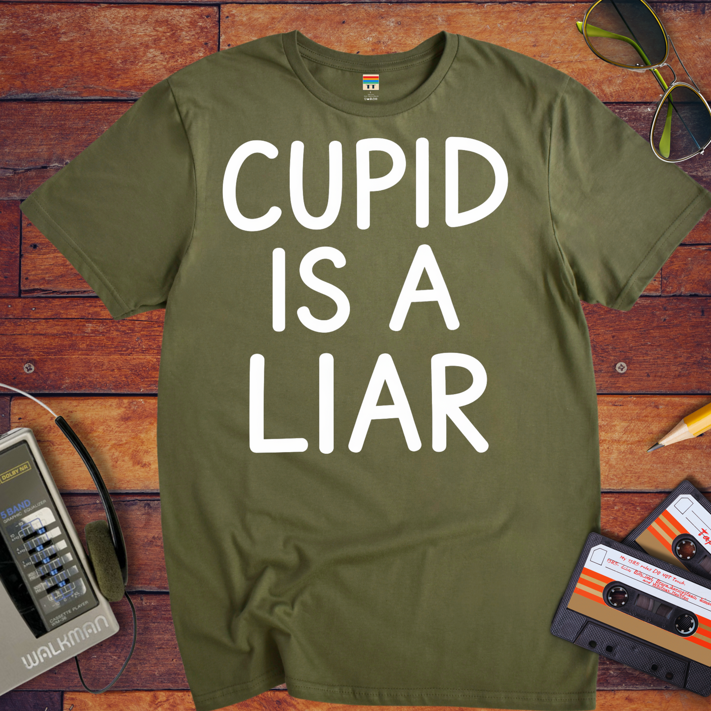 'Cupid is a Liar' Funny T-Shirt