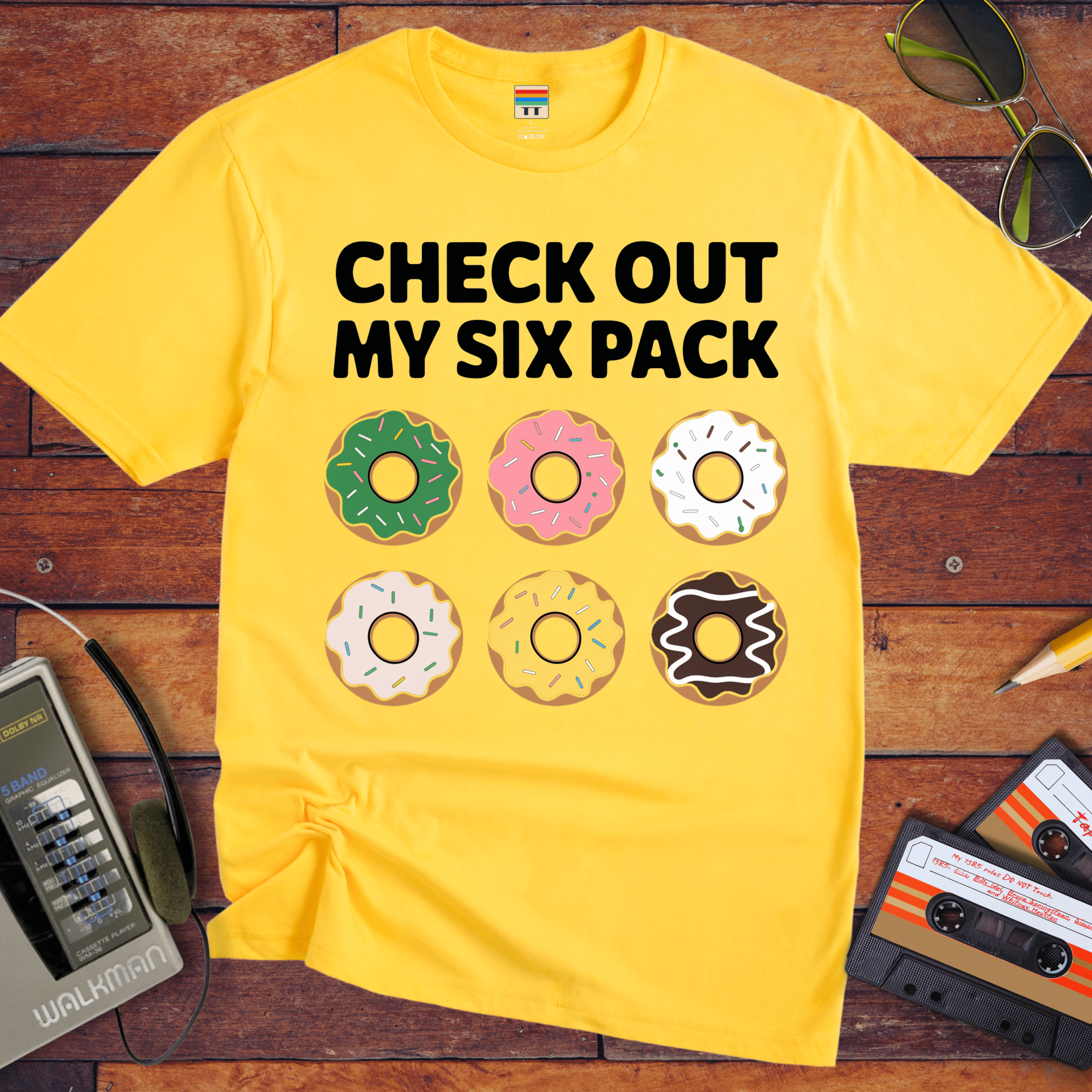 "Check out my six pack" Funny T-Shirt