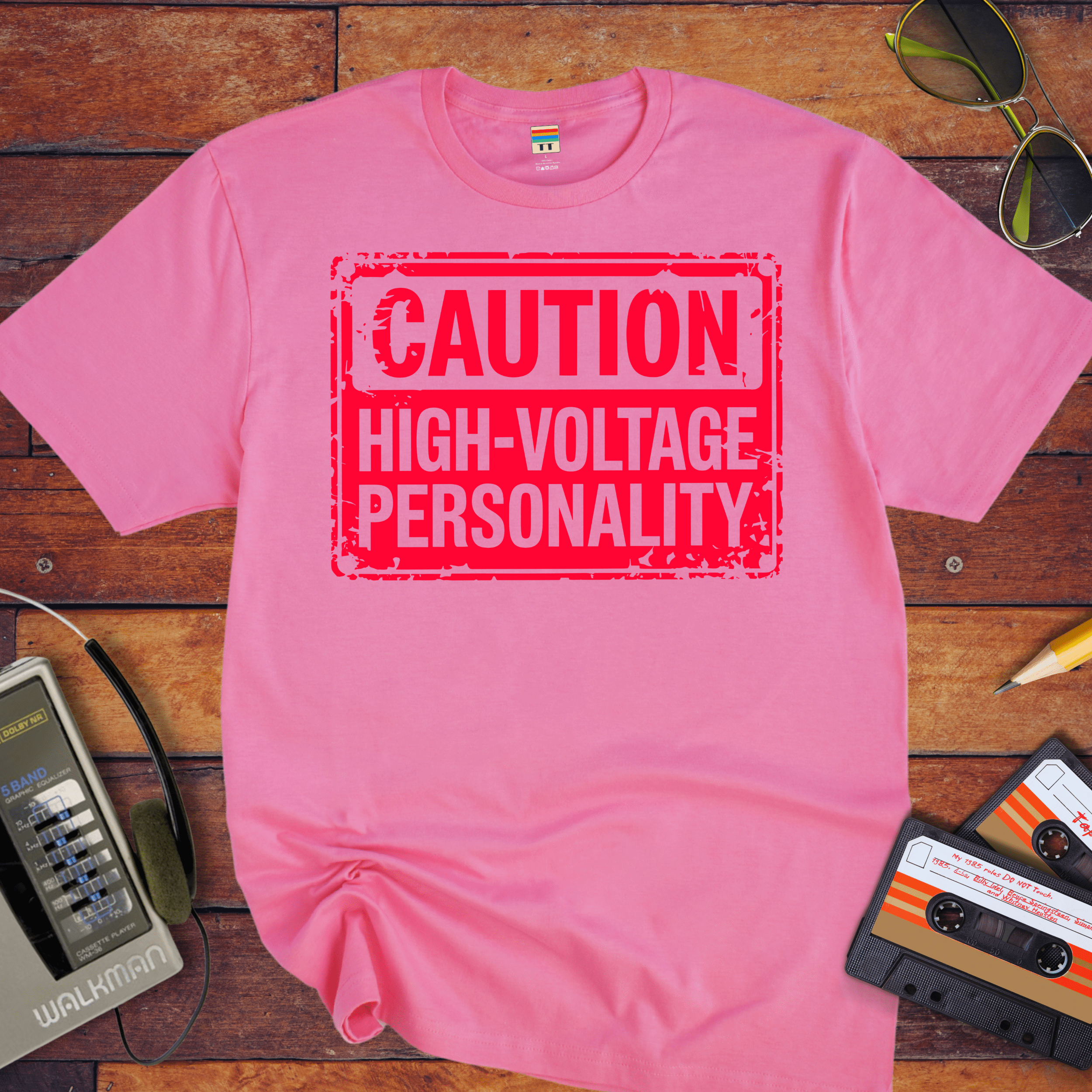"Caution, highly volatile personality'" T-Shirt