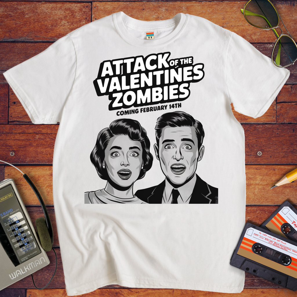 'Attack of the Valentine's Day zombies' Funny T-Shirt
