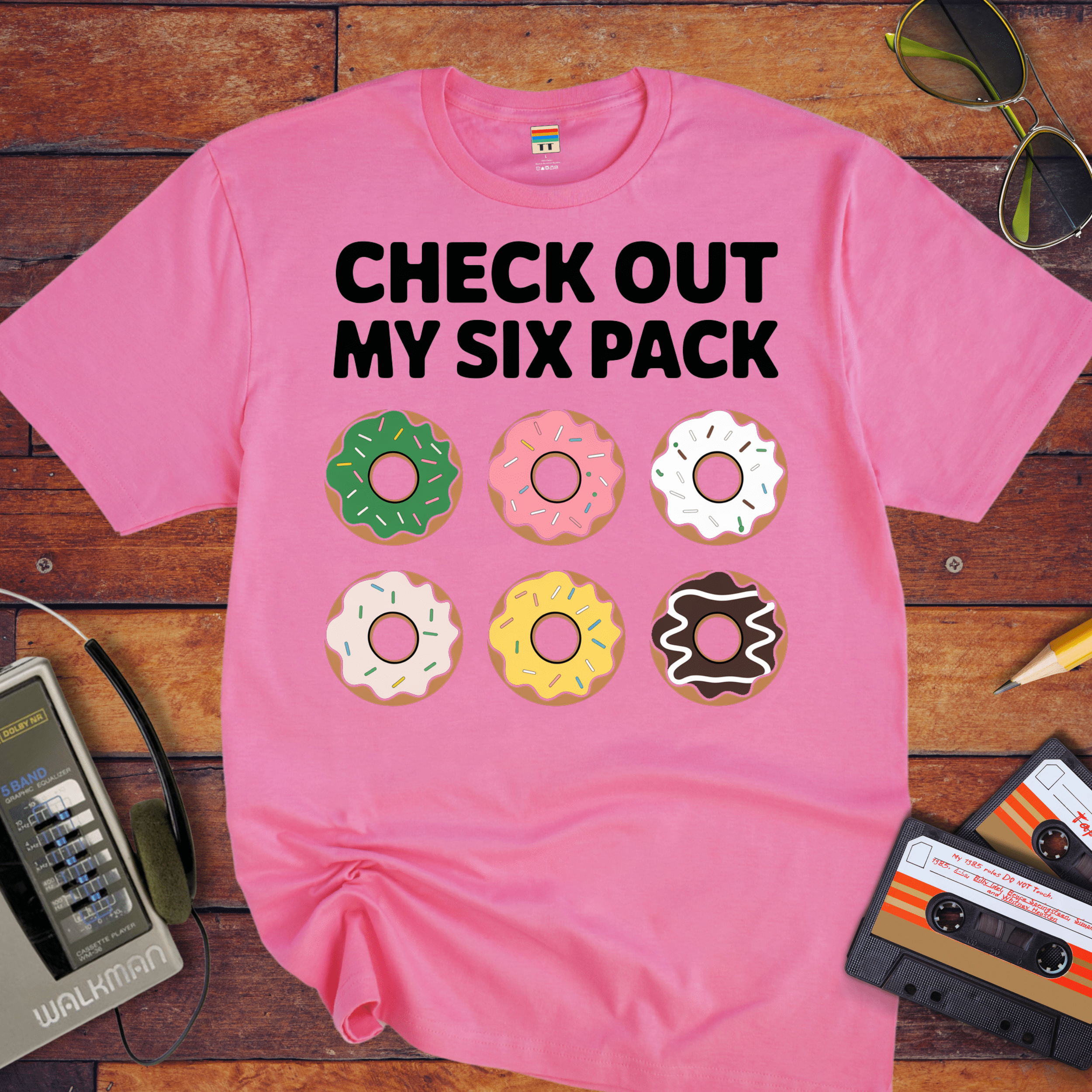 "Check out my six pack" Funny T-Shirt