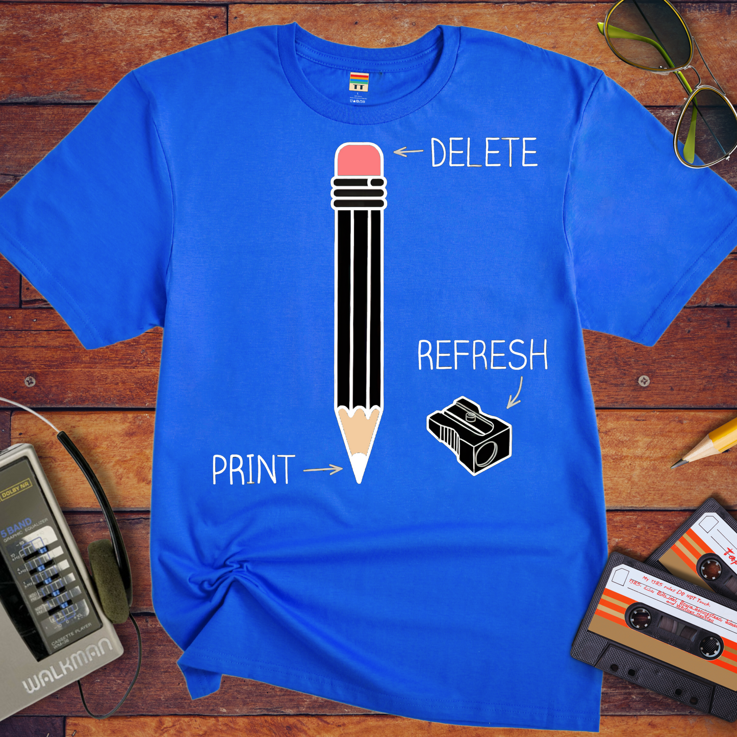 'Delete refresh print' Funny T-Shirt
