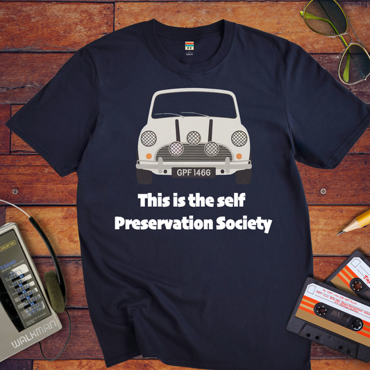 "SELF PRESERVATION SOCIETY" T-Shirt