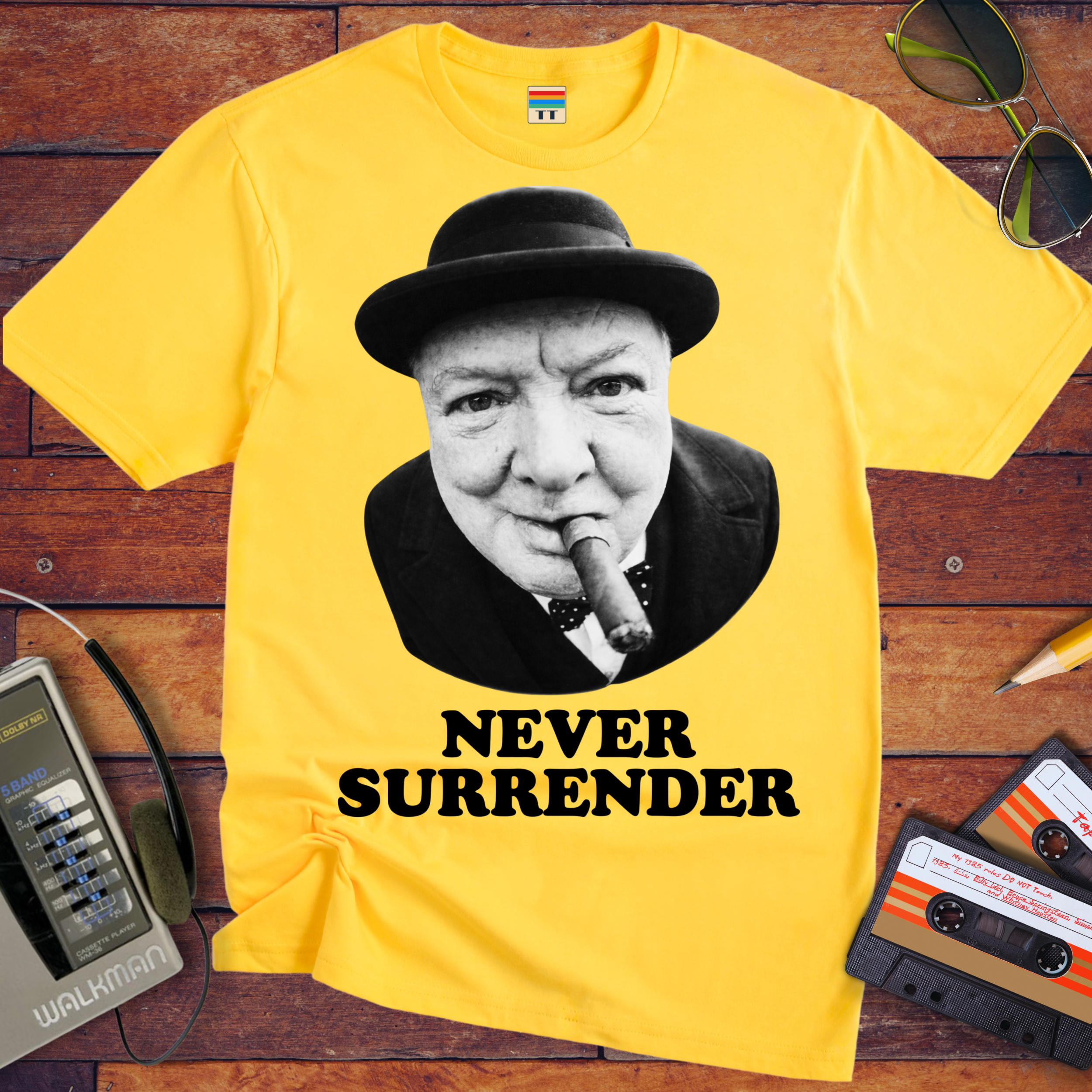 'Never Surrender'  Funny T-Shirt