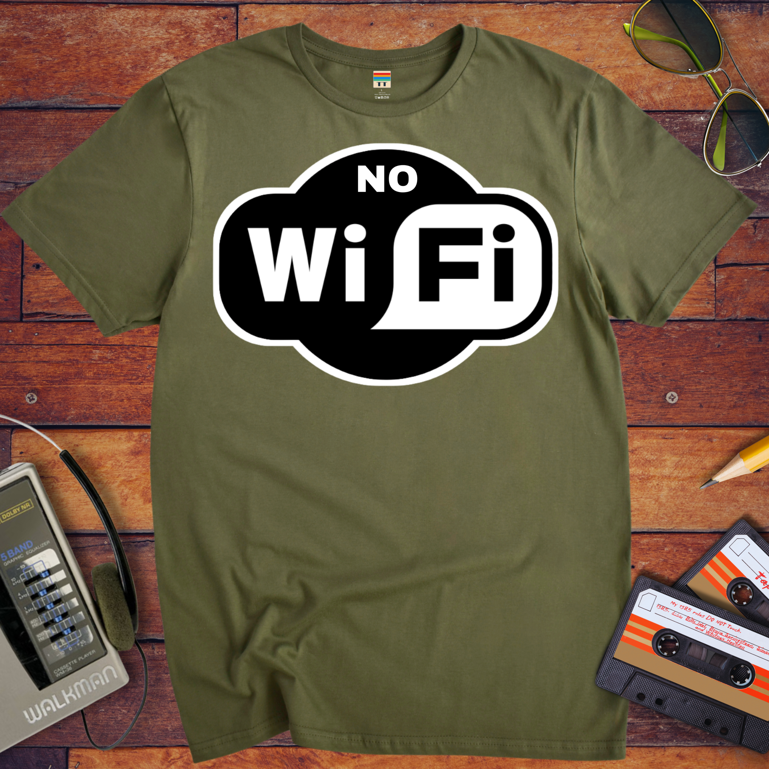 'No WiFi' Funny T-Shirt