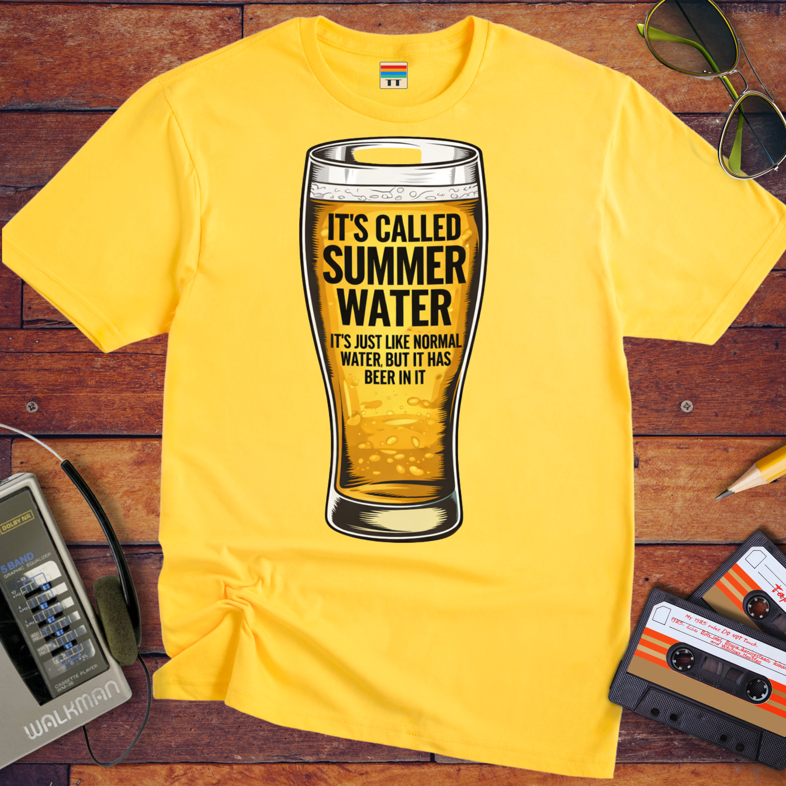'Stiff Upper Lip, Wobbly Lower Back' Funny T-Shirt
