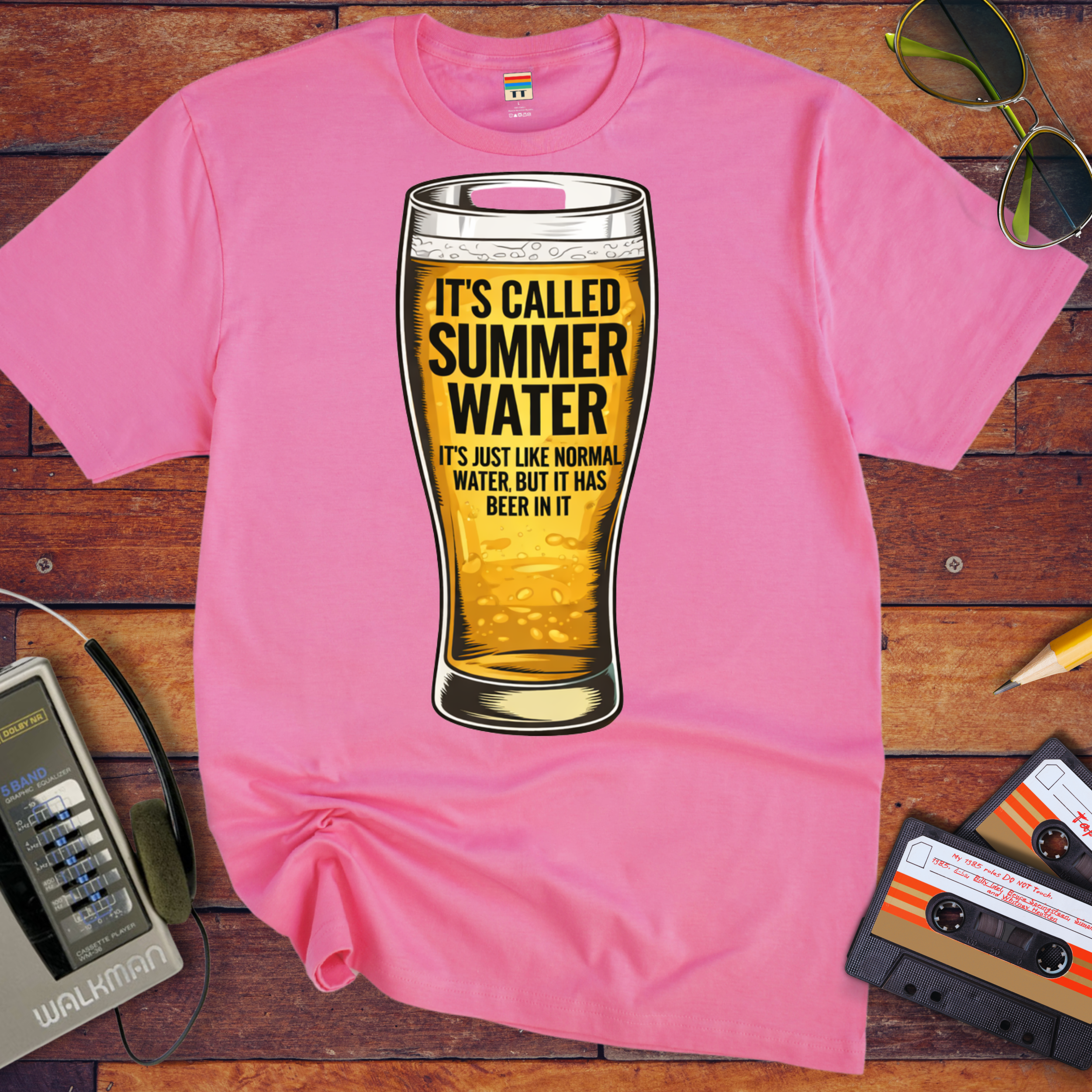 'Stiff Upper Lip, Wobbly Lower Back' Funny T-Shirt