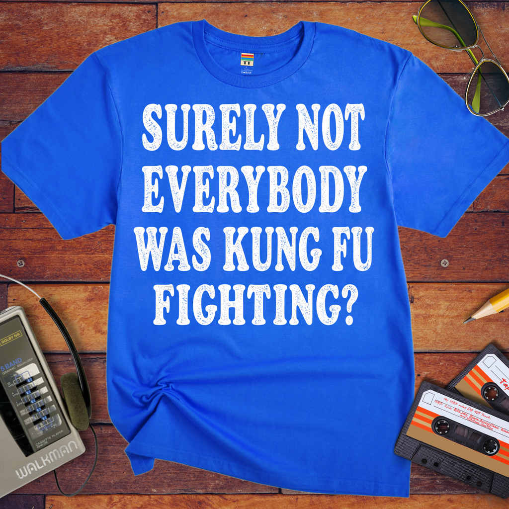 'SURELY NOT EVERYBODY WAS KUNG FU FIGHTING' T-Shirt