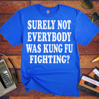 'SURELY NOT EVERYBODY WAS KUNG FU FIGHTING' T-Shirt