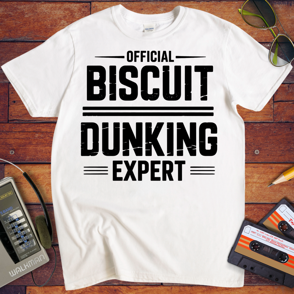 'Biscuit dunking expert' Funny T-Shirt