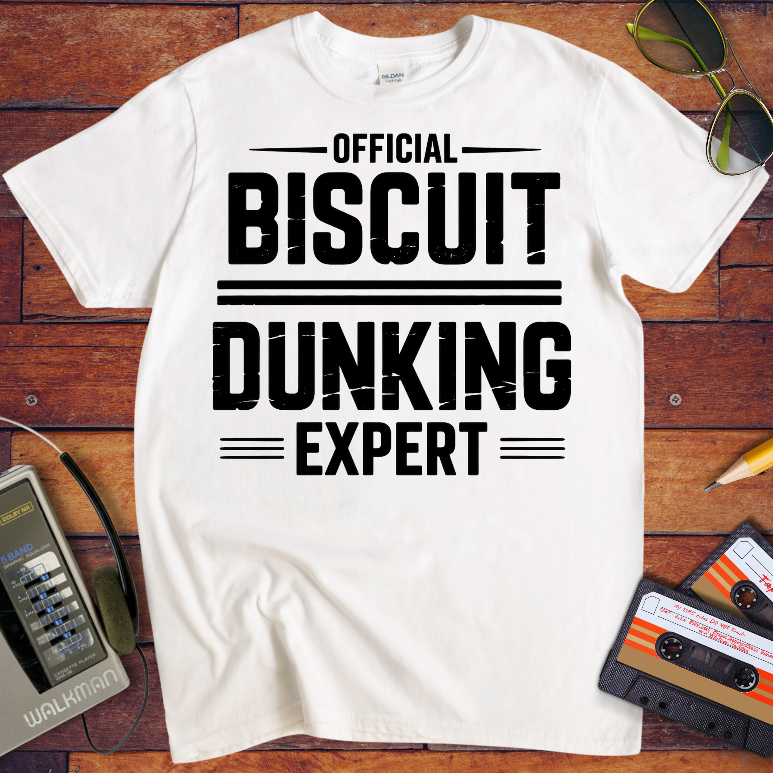 'Biscuit dunking expert' Funny T-Shirt