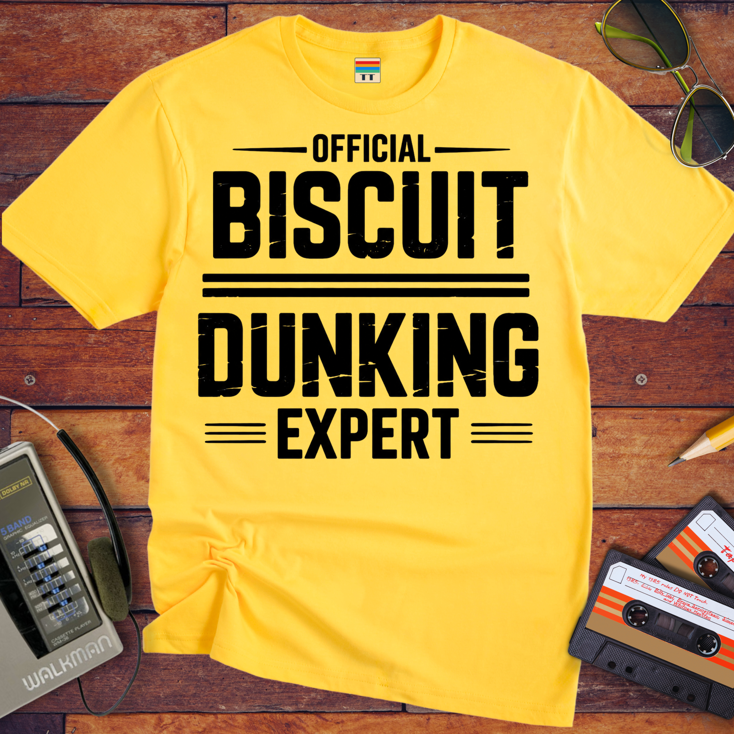 'Biscuit dunking expert' Funny T-Shirt