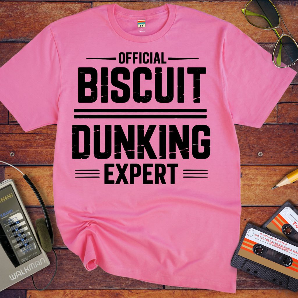 'Biscuit dunking expert' Funny T-Shirt