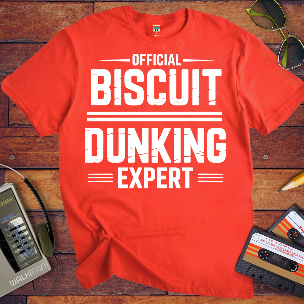 'Biscuit dunking expert' Funny T-Shirt