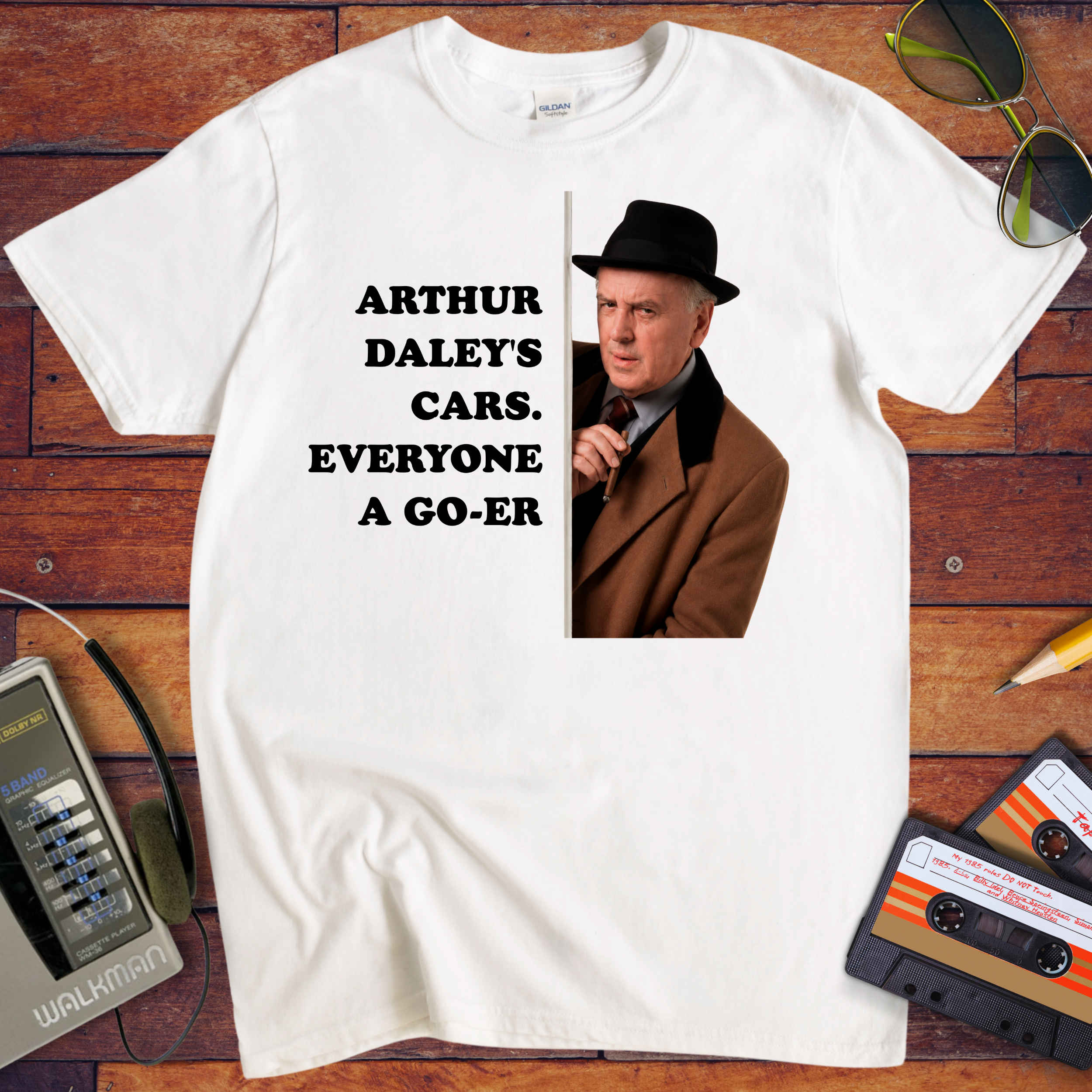 'ARTHUR DALEY'S CARS. EVERYONE A GO-ER' Funny T-Shirt