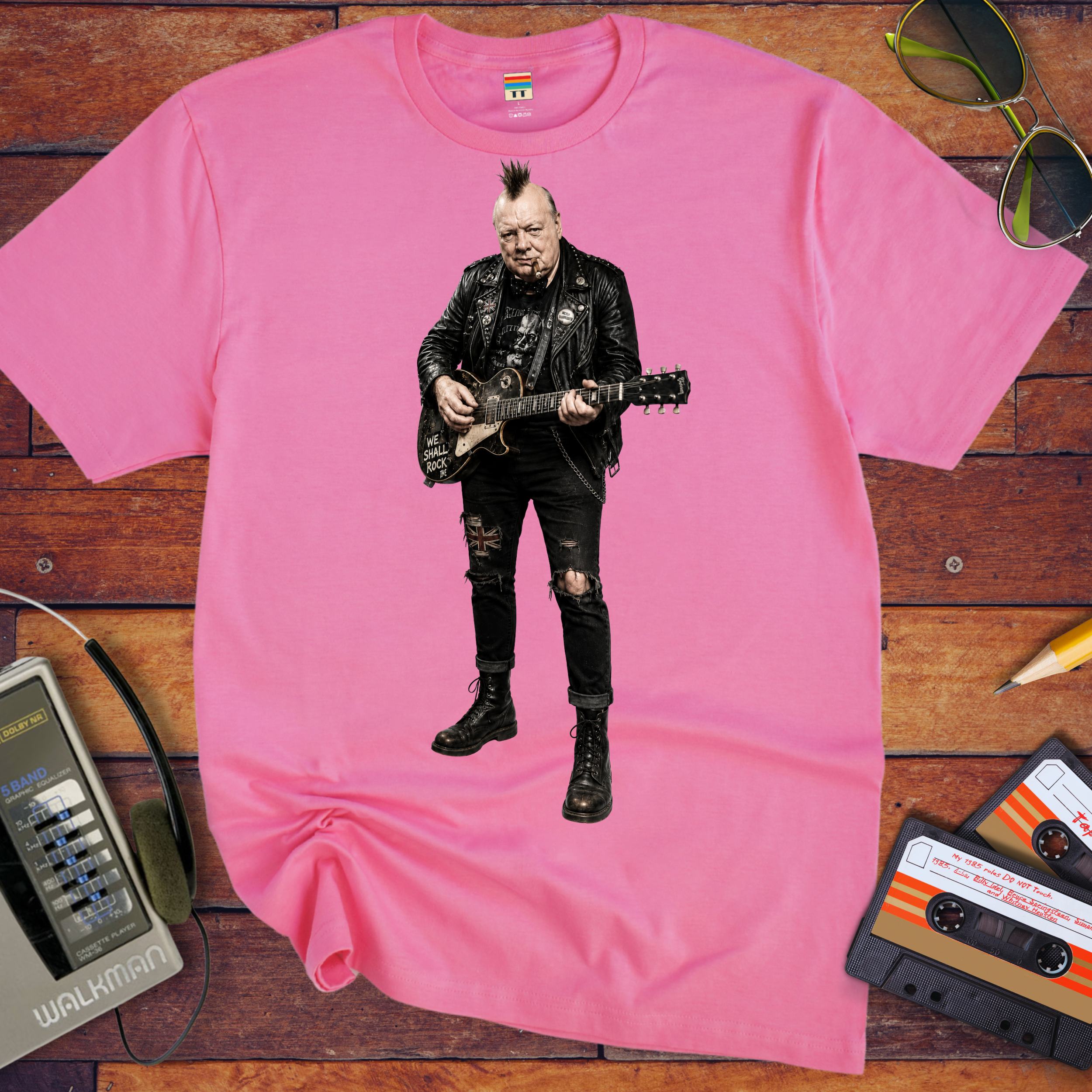 'Churchill Punk' Funny T-Shirt