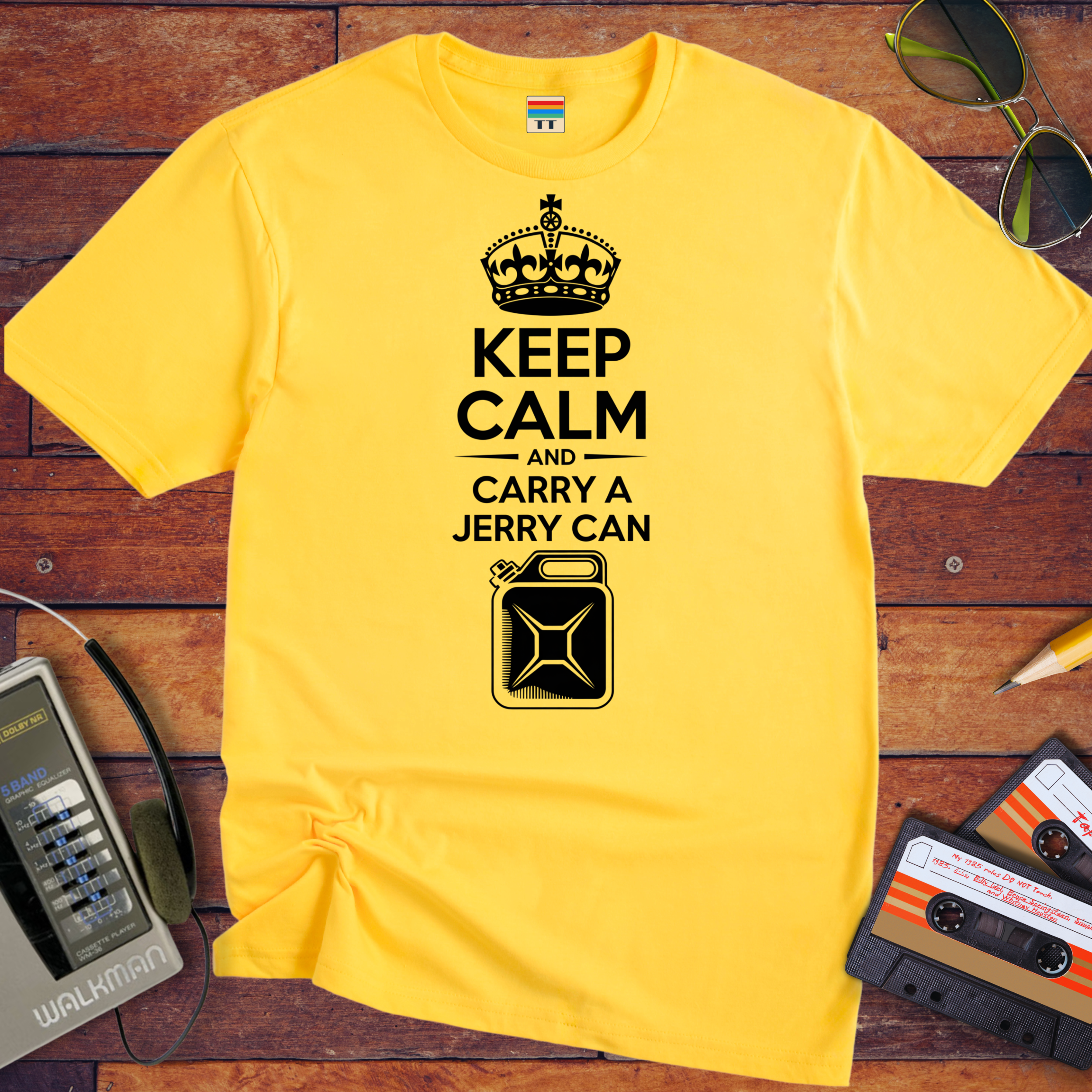 'Keep Calm and Carry a Jerry Can' Funny T-Shirt