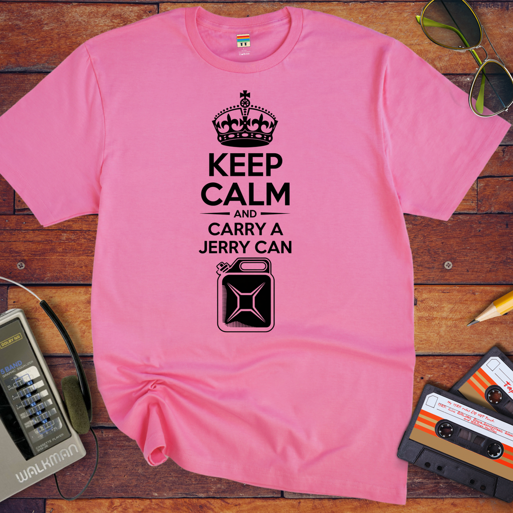 'Keep Calm and Carry a Jerry Can' Funny T-Shirt