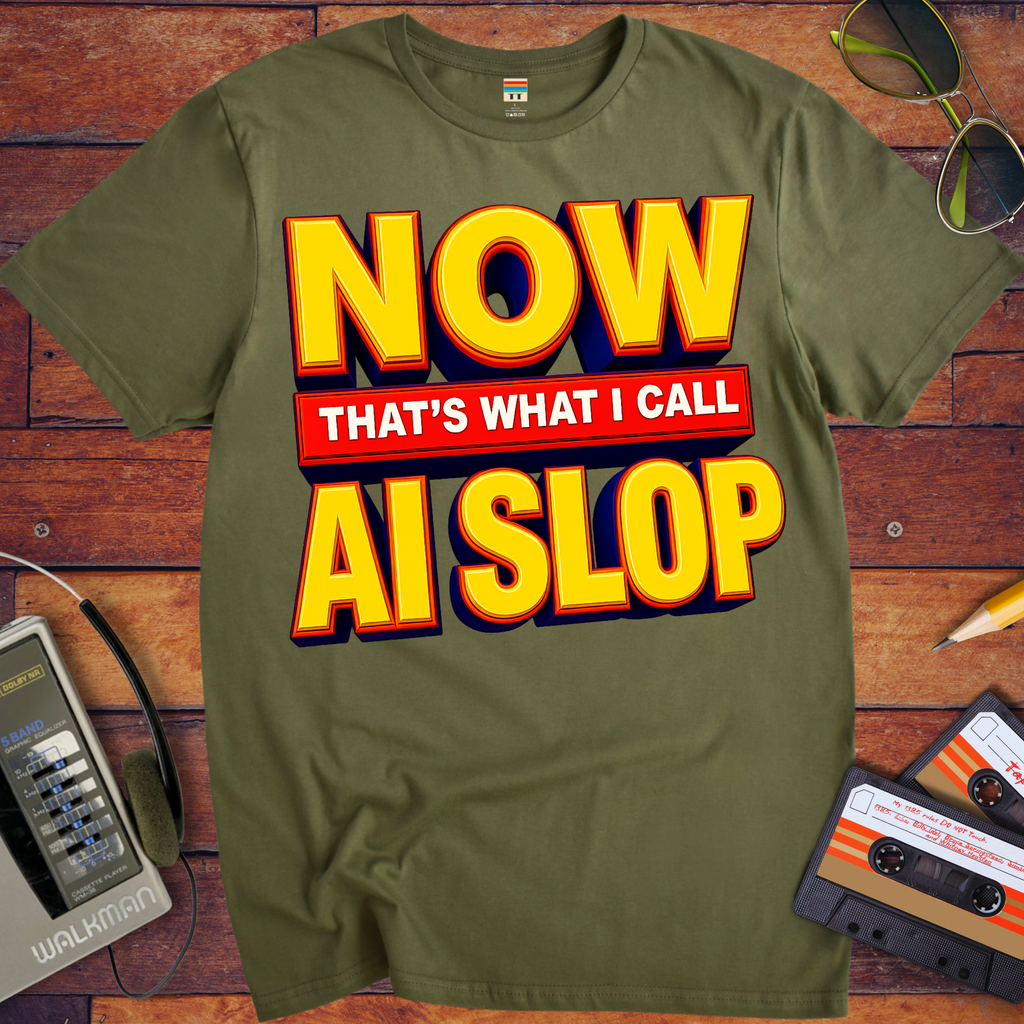 'Now that's what I call AI slop' Funny T-Shirt