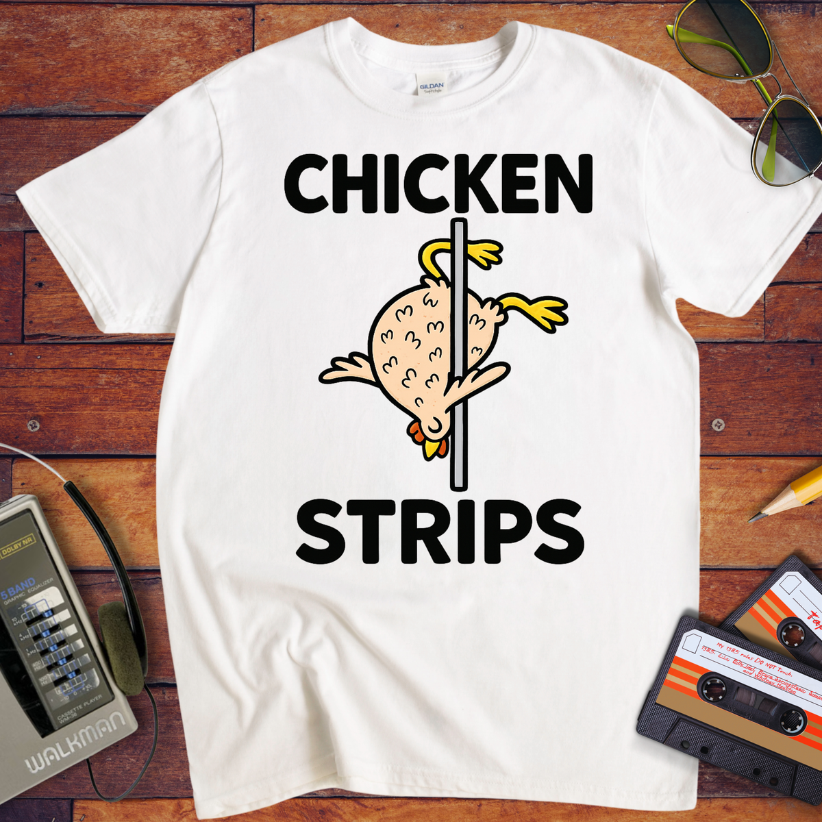 'Chicken Strips' Funny T-Shirt