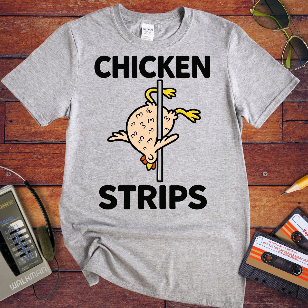 'Chicken Strips' Funny T-Shirt