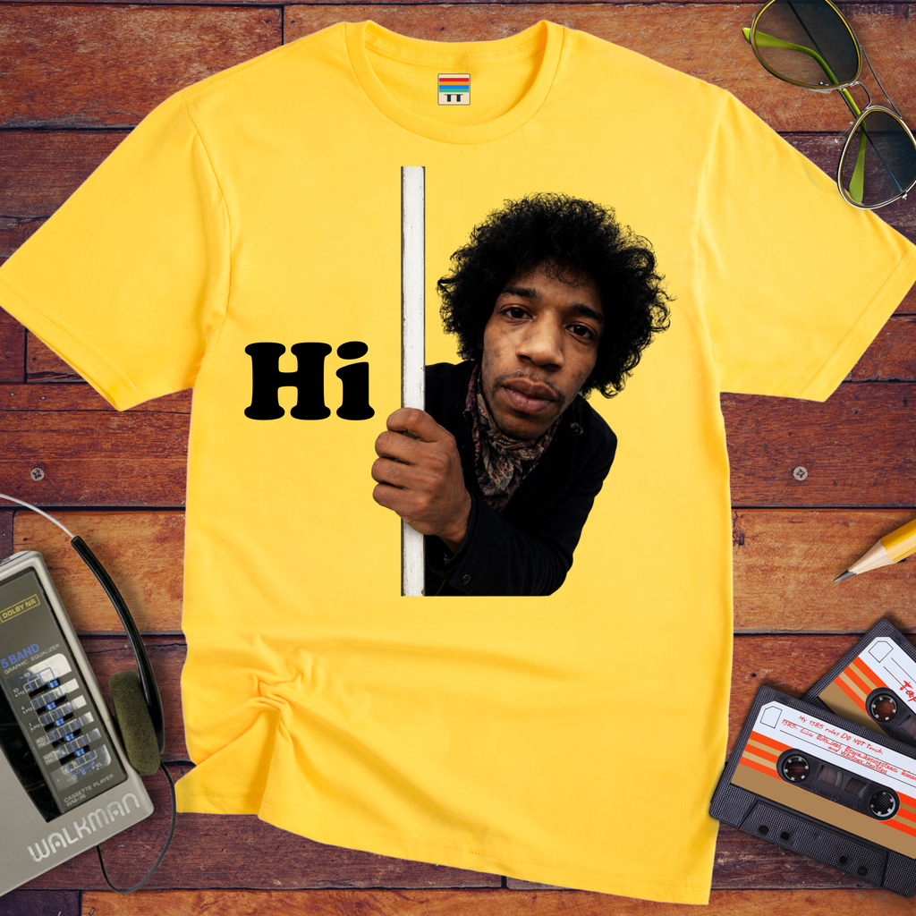 'Hi, Jimi Hendrix ' Funny T-Shirt