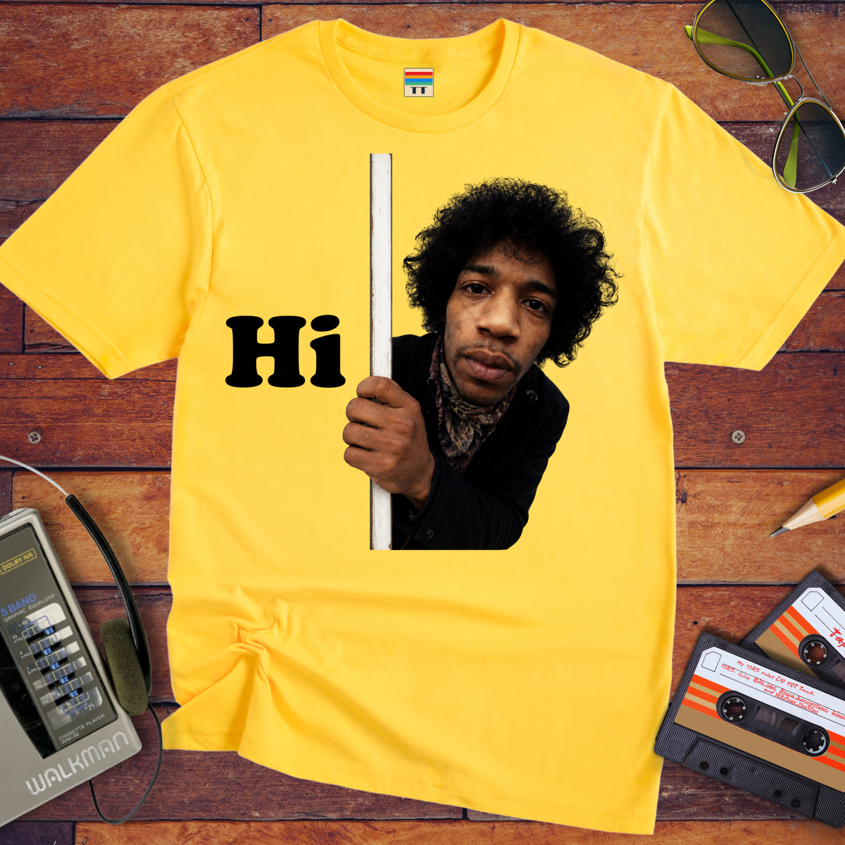 'Hi, Jimi Hendrix ' Funny T-Shirt