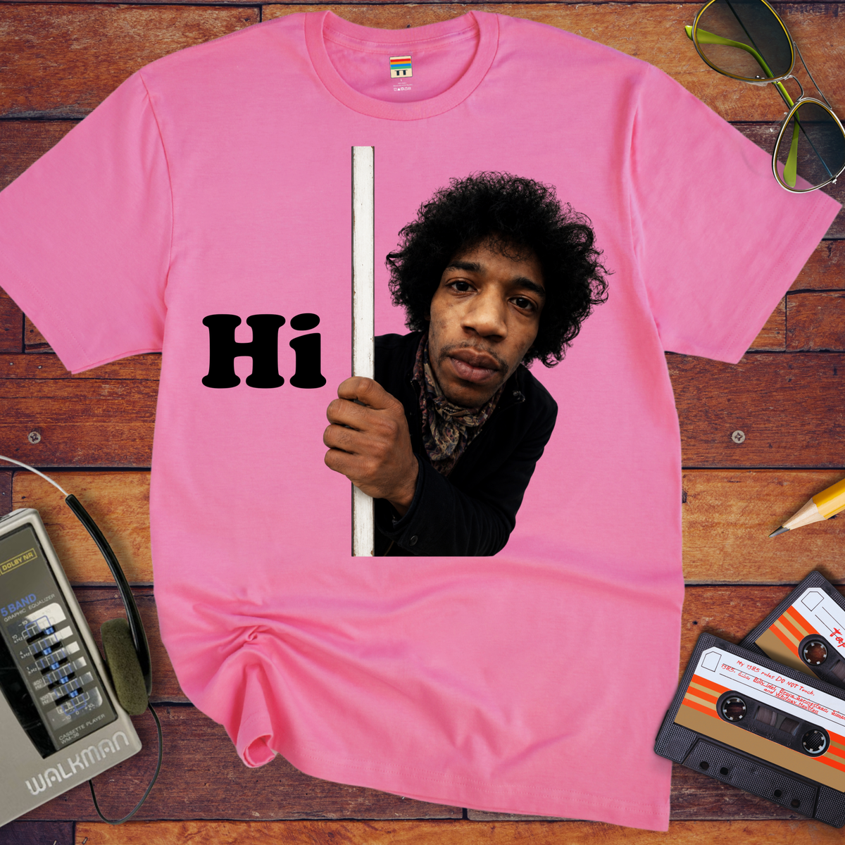 'Hi, Jimi Hendrix ' Funny T-Shirt