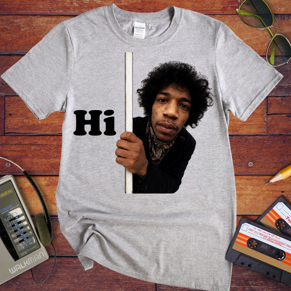 'Hi, Jimi Hendrix ' Funny T-Shirt