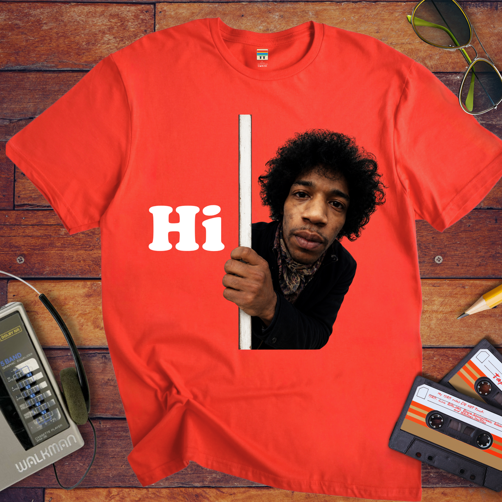 'Hi, Jimi Hendrix ' Funny T-Shirt