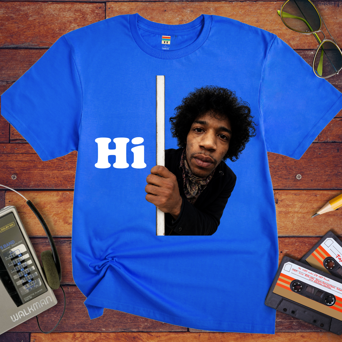 'Hi, Jimi Hendrix ' Funny T-Shirt