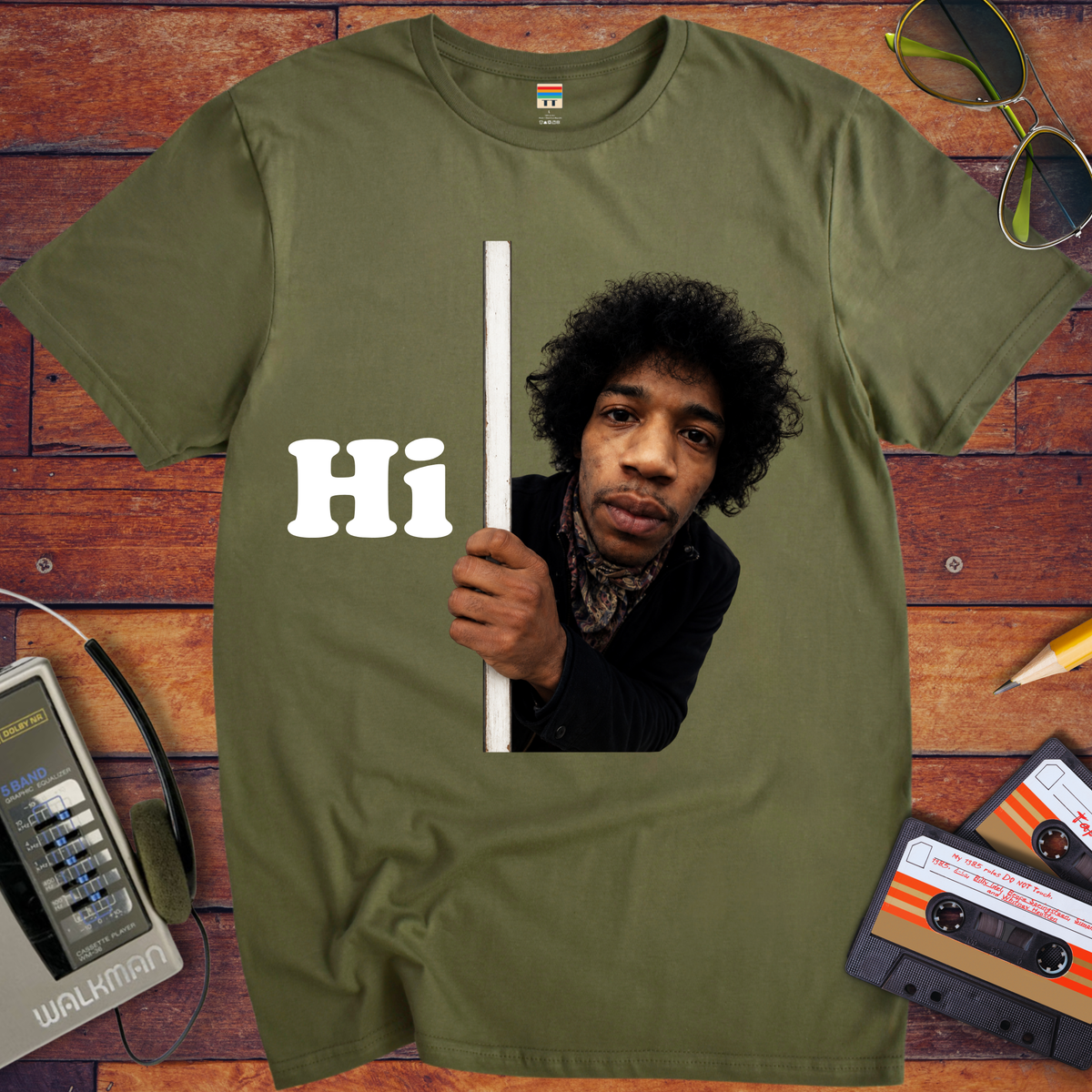 'Hi, Jimi Hendrix ' Funny T-Shirt