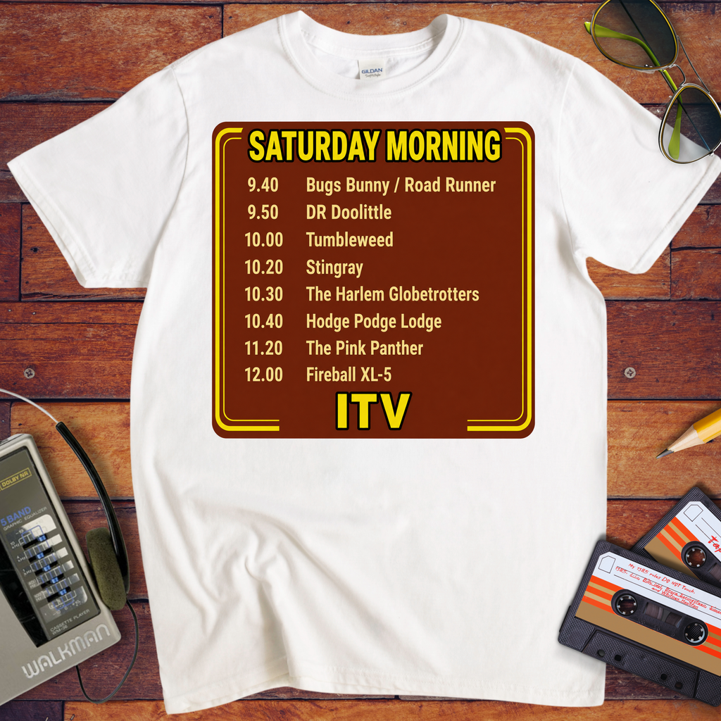 'Saturday Morning ITV' Funny T-Shirts