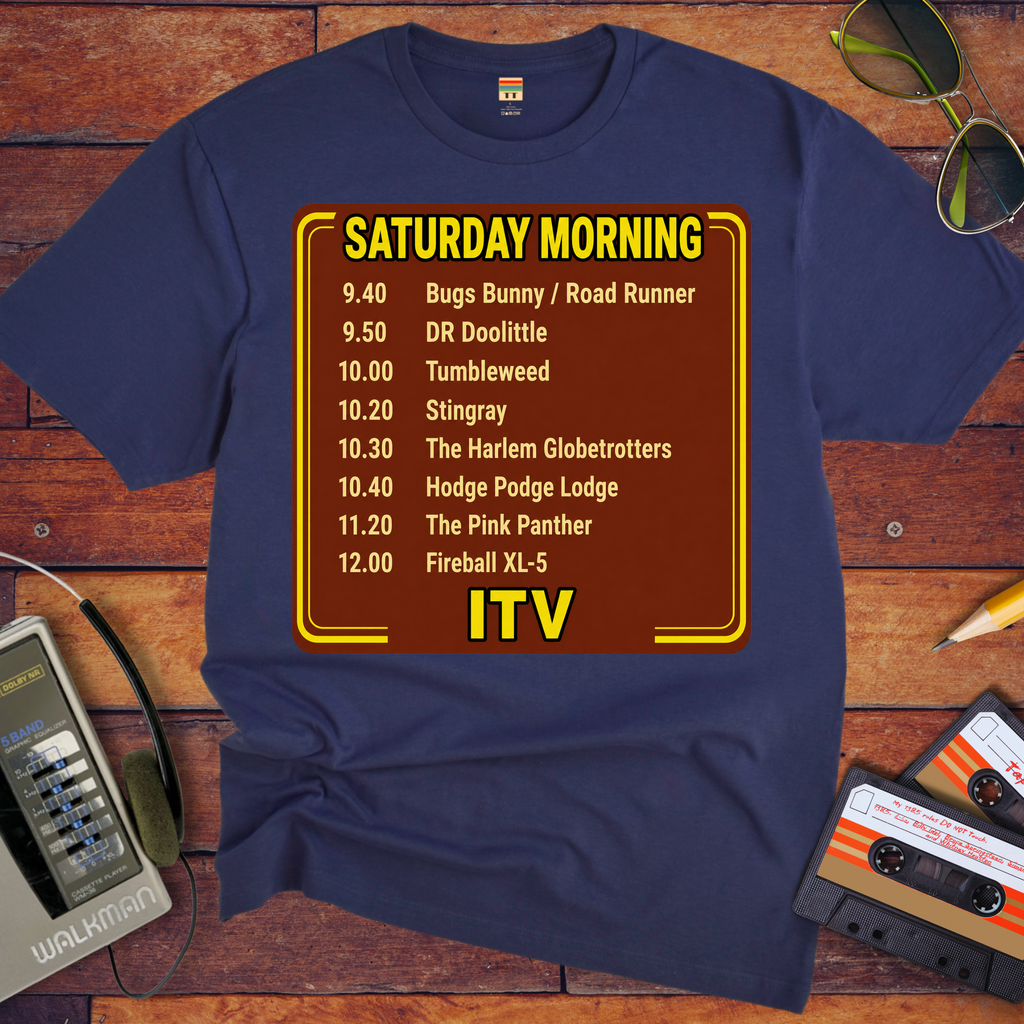 'Saturday Morning ITV' Funny T-Shirts